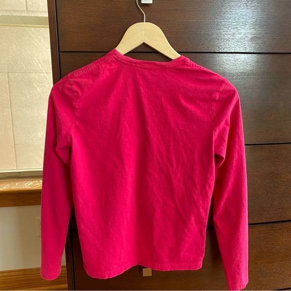 Ralph Lauren Sport Pink Vneck Embroidered Top XS - Picture 6 of 6